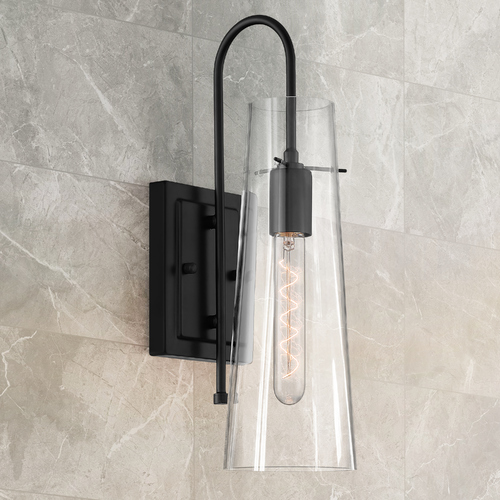 Alondra Black Sconce by Satco Lighting