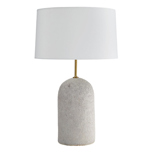 Capelli 29.5-Inch Table Lamp in Ivory Volcanic Glaze by Arteriors Home