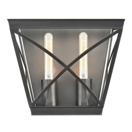 Alora Lighting Lattice Urban Bronze Sconce by Alora Lighting WV309602UB