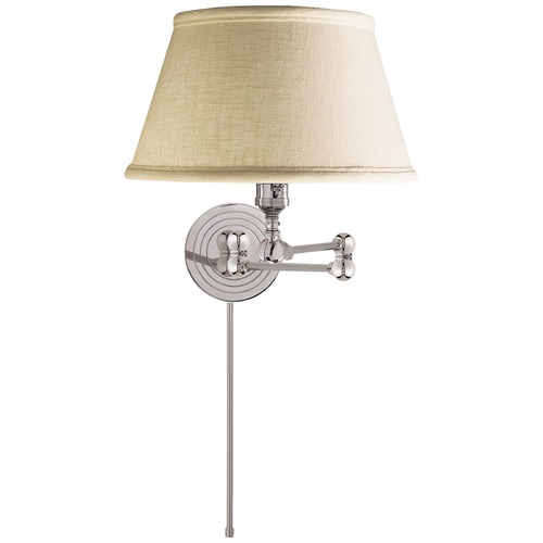 E.F. Chapman Boston Swing Arm in Polished Nickel by Visual Comfort Signature