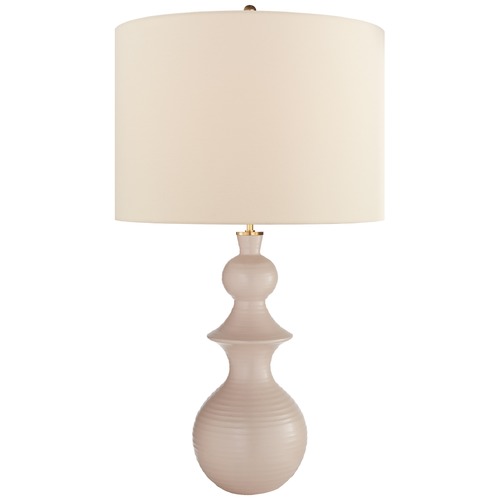 Visual Comfort Signature Collection Kate Spade New York Saxon Lamp in Blush by Visual Comfort Signature KS3617BLSL