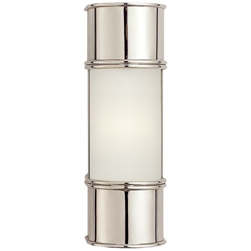 E.F. Chapman Oxford 12-Inch Bath Sconce in Nickel by Visual Comfort Signature