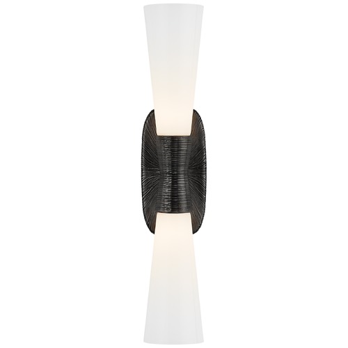 Kelly Wearstler Utopia Bath Sconce in Aged Iron by Visual Comfort Signature
