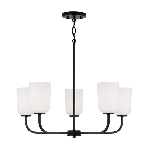 HomePlace by Capital Lighting Lawson 5-Light Chandelier in Black by HomePlace by Capital Lighting 448851MB-542