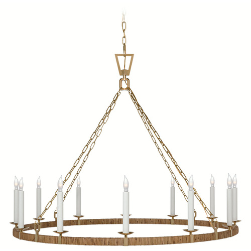 Visual Comfort Signature Collection Chapman & Myers Darlana X-Large Chandelier in Brass by VC Signature CHC5874ABNRT