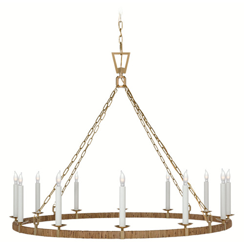 Visual Comfort Signature Collection Chapman & Myers Darlana X-Large Chandelier in Brass by VC Signature CHC5874ABNRT