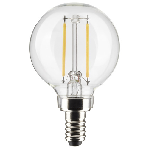 3W G16.5 E12 Base Clear LED Light Bulb in 4000K by Satco Lighting