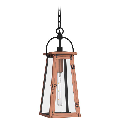 Quoizel Lighting Carolina Aged Copper Mini-Pendant Light