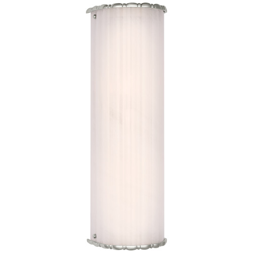 Rosalie Polished Nickel White Glass Table Lamp