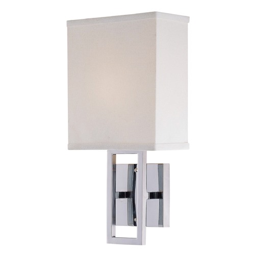 Lite Source Lighting Prisca Chrome Wall Lamp by Lite Source Lighting LS-16585C/WHT