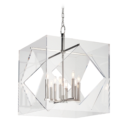 Travis Polished Nickel Pendant by Hudson Valley Lighting