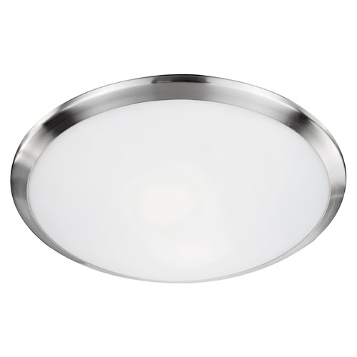 Modern Brushed Nickel Flush Mount by Kuzco Lighting