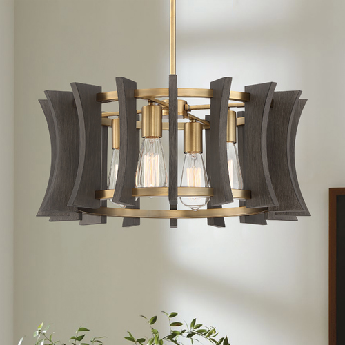 Cordelia Aged Brass Pendant by Quoizel Lighting