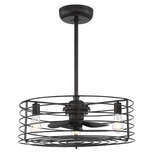 24-Inch LED Chandelier Fan in Oil Rubbed Bronze by Meridian