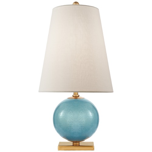 Visual Comfort Signature Collection Kate Spade New York Corbin Lamp in Sandy Turquoise by Visual Comfort Signature KS3101STUL