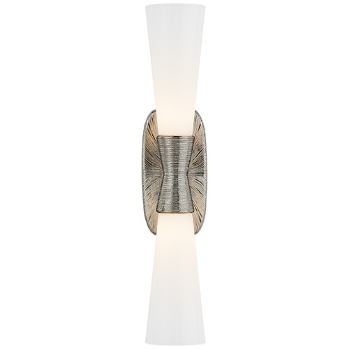 Visual Comfort Signature Collection Kelly Wearstler Utopia Bath Sconce in Nickel by Visual Comfort Signature KW2048PNWG