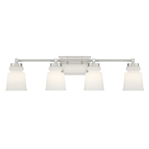 32-Inch Vanity Light in Brushed Nickel by Meridian