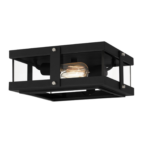 Quoizel Lighting Beck 12.75-Inch Flush Mount in Earth Black by Quoizel Lighting QFL5347EK