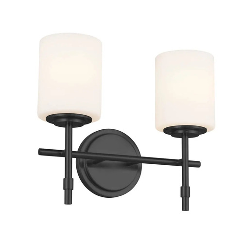 Ali 2-Light Bath Light in Black by Kichler Lighting