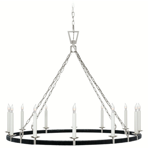 Visual Comfort Signature Collection Chapman & Myers Darlana X-Large Chandelier in Nickel by VC Signature CHC5874PNBRT