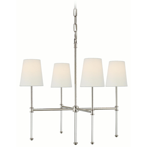 Visual Comfort Signature Collection Visual Comfort Signature Collection Suzanne Kasler Camille Polished Nickel Chandelier SK5050PN-L