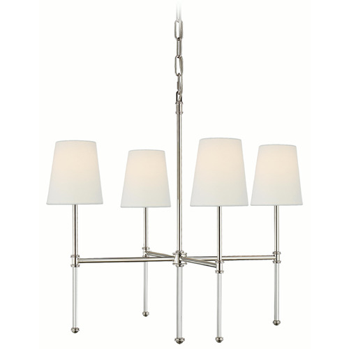 Visual Comfort Signature Collection Suzanne Kasler Camille Polished Nickel Chandelier