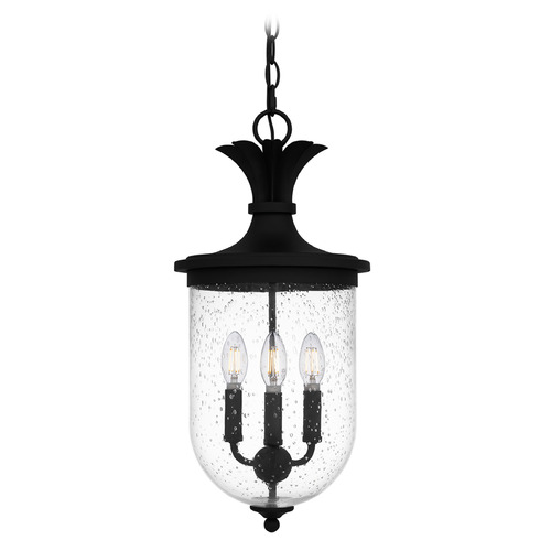 Quoizel Lighting Havana Earth Black Mini-Pendant Light with Bowl / Dome Shade