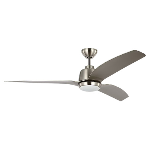 Visual Comfort Fan Collection Avila 60 LED Brushed Steel LED Ceiling Fan with Light