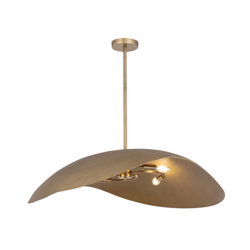 Denarii 36-Inch Pendant in Natural Gold by Maxim Lighting