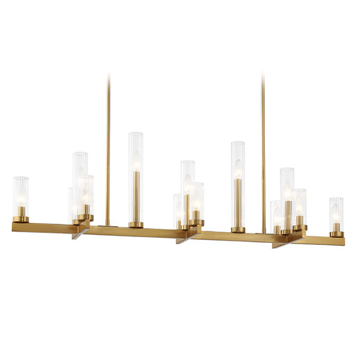 Savoy House Lighting Carina Warm Brass Island Light