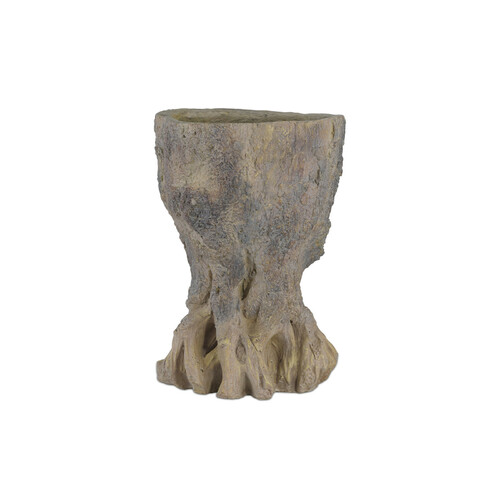 Old Growth Small Planter in Dark Brown by Curry & Company