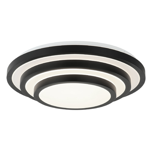 Matteo Lighting Helix Matte Black LED Flushmount Light