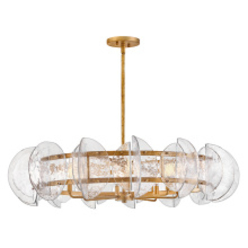 Seraphina 40.25-Inch Chandelier in Distressed Brass by Fredrick Ramond