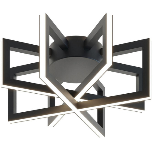 Afx Lighting Cass Black LED Flushmount Light