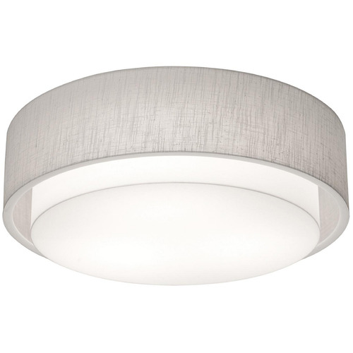 Afx Lighting Sanibel Linen White LED Flushmount Light