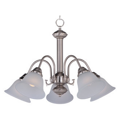 Maxim Lighting Malaga Satin Nickel Chandelier by Maxim Lighting 2698FTSN