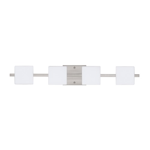 Besa Lighting Besa Lighting Alex Satin Nickel LED Bathroom Light 4WS-773507-LED-SN