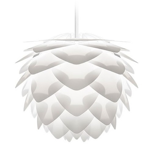 UMAGE UMAGE White Plug-In Swag Pendant Light with Abstract Shade 2009_4009