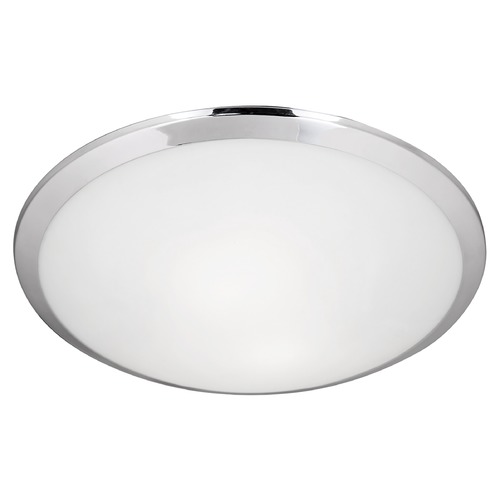 Modern Chrome Flush Mount by Kuzco Lighting