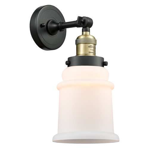 Canton Black Antique Brass Sconce by Innovations Lighting