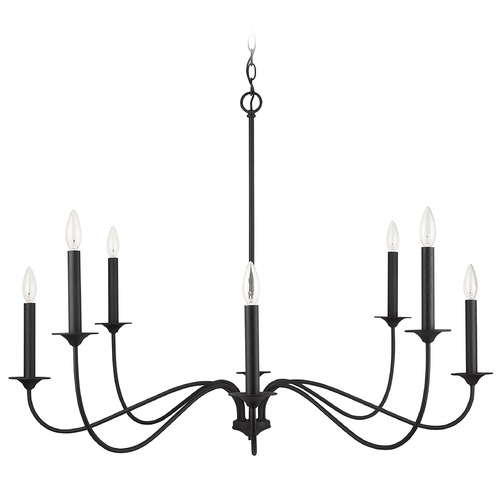Vincent 40-Inch Wide Chandelier in Black Iron by Capital Lighting