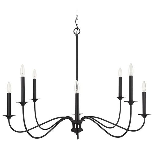 Capital Lighting Vincent 40-Inch Wide Chandelier in Black Iron by Capital Lighting 437281BI