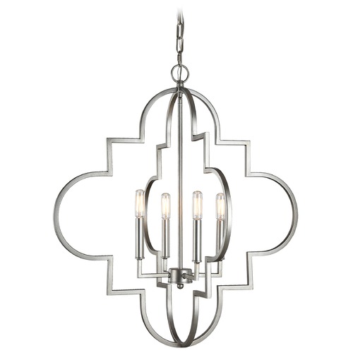 Matteo Lighting Scepter Rusty Silver Pendant by Matteo Lighting C56804SV