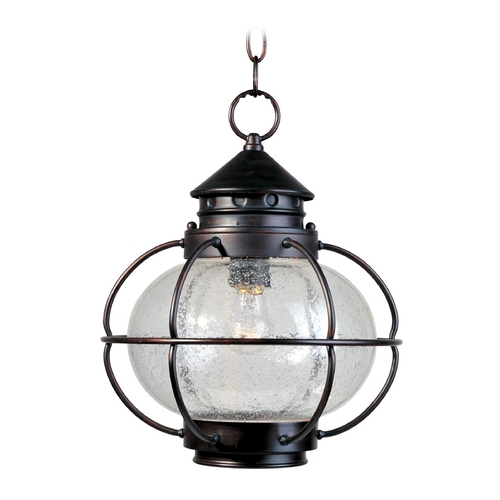 Portsmouth Oil Rubbed Bronze Outdoor Hanging Light by Maxim Lighting
