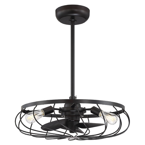 24-Inch LED Chandelier Fan in Oil Rubbed Bronze by Meridian