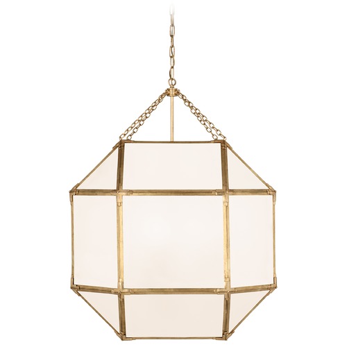 Visual Comfort Signature Collection Suzanne Kasler Morris Grande Lantern in Gilded Iron by Visual Comfort Signature SK5034GIWG