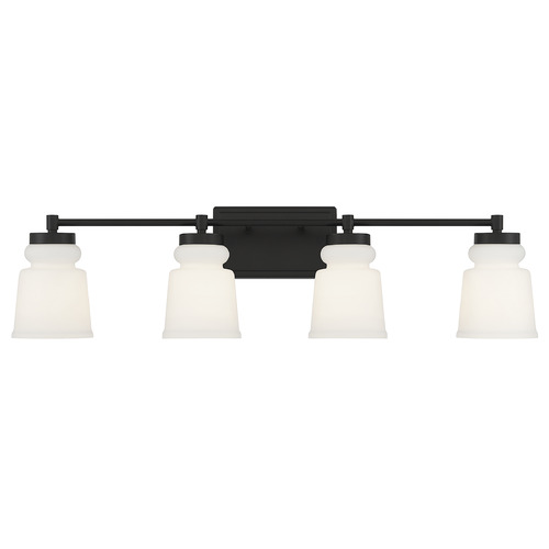 32-Inch Vanity Light in Matte Black by Meridian