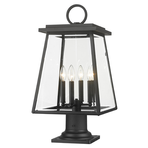 Broughton Black Post Light by Z-Lite