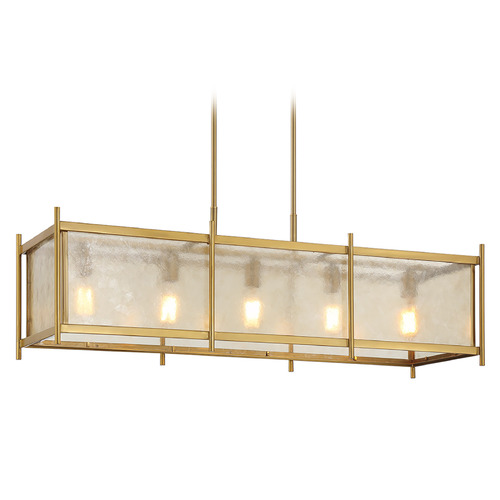 Savoy House Lighting Jacobs Warm Brass Island Light