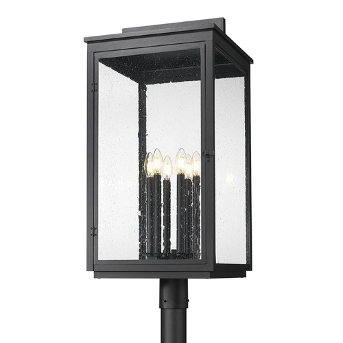 Z-Lite Hartwell Sand Black Post Light